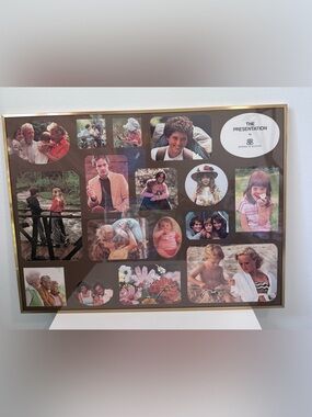 Vtg 80s Burnes of Boston The Presentation Multi Photo Collage Picture Frame 17